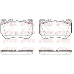 Stabdžių trinkelių rinkinys, diskinis stabdys REMSA 1971.00