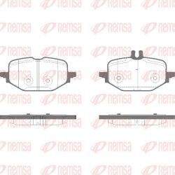 Stabdžių trinkelių rinkinys, diskinis stabdys REMSA 1972.10
