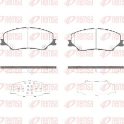 Stabdžių trinkelių rinkinys, diskinis stabdys REMSA 1975.04