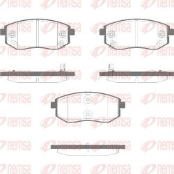 Stabdžių trinkelių rinkinys, diskinis stabdys REMSA 1981.02
