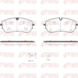 Stabdžių trinkelių rinkinys, diskinis stabdys REMSA 1989.00