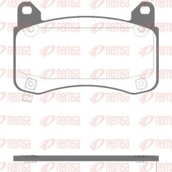 Stabdžių trinkelių rinkinys, diskinis stabdys REMSA 1992.04