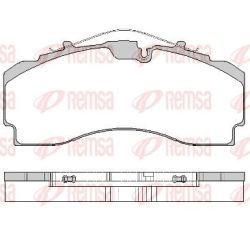 Stabdžių trinkelių rinkinys, diskinis stabdys REMSA JCA 1704.00