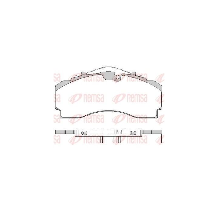 Stabdžių trinkelių rinkinys, diskinis stabdys REMSA JCA 1704.00