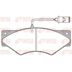Stabdžių trinkelių rinkinys, diskinis stabdys REMSA JCA 436.40