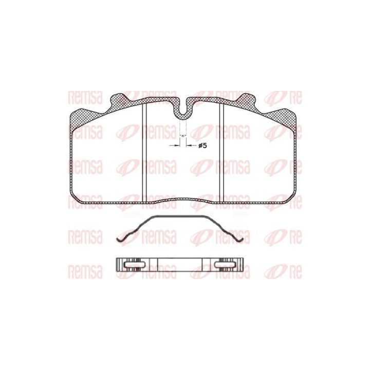 Stabdžių trinkelių rinkinys, diskinis stabdys REMSA JCA 658.00