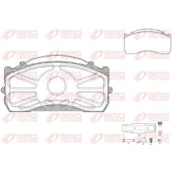 Stabdžių trinkelių rinkinys, diskinis stabdys REMSA JCA 815.80