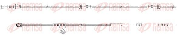 įspėjimo kontaktas, stabdžių trinkelių susidėvėjimas REMSA 001181