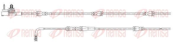 įspėjimo kontaktas, stabdžių trinkelių susidėvėjimas REMSA 001185