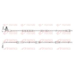 įspėjimo kontaktas, stabdžių trinkelių susidėvėjimas REMSA 001186