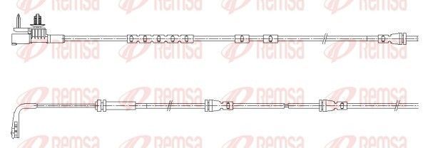 įspėjimo kontaktas, stabdžių trinkelių susidėvėjimas REMSA 001186
