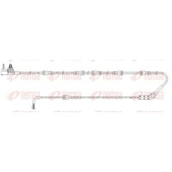 įspėjimo kontaktas, stabdžių trinkelių susidėvėjimas REMSA 001192
