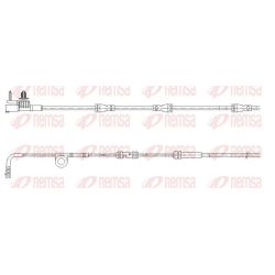 įspėjimo kontaktas, stabdžių trinkelių susidėvėjimas REMSA 001193