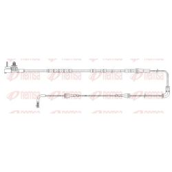 įspėjimo kontaktas, stabdžių trinkelių susidėvėjimas REMSA 001194