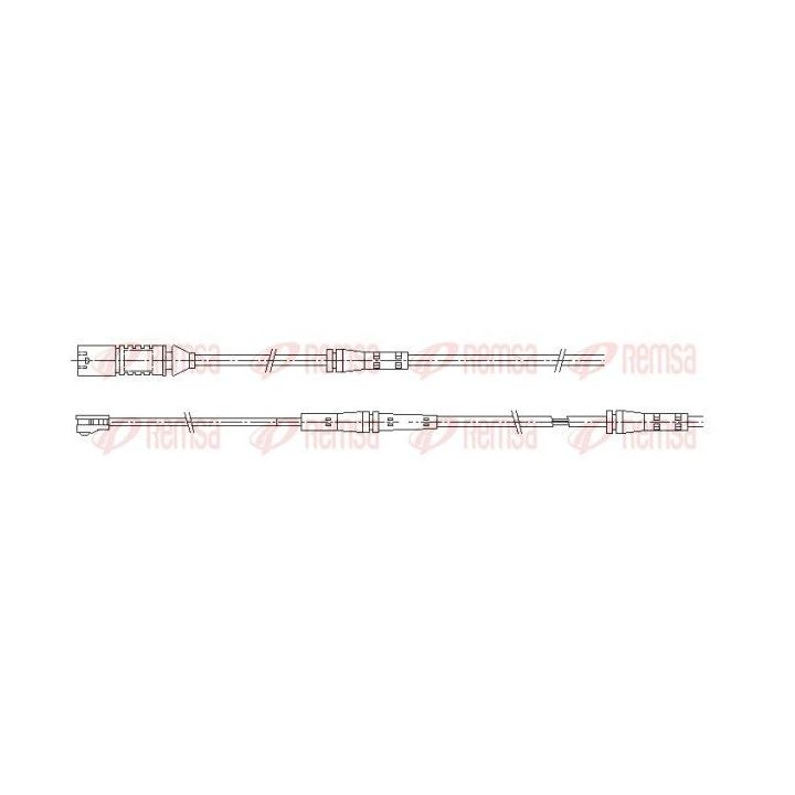įspėjimo kontaktas, stabdžių trinkelių susidėvėjimas REMSA 001199
