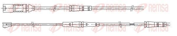 įspėjimo kontaktas, stabdžių trinkelių susidėvėjimas REMSA 001199