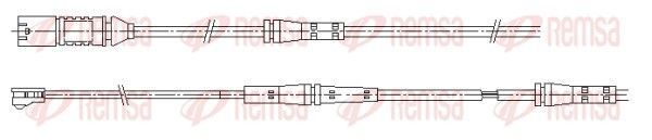 įspėjimo kontaktas, stabdžių trinkelių susidėvėjimas REMSA 001201