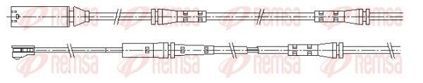 įspėjimo kontaktas, stabdžių trinkelių susidėvėjimas REMSA 001206