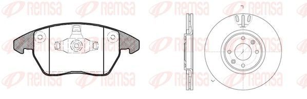 Stabdžių rinkinys, diskiniai stabdžiai REMSA 81030.01
