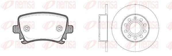 Stabdžių rinkinys, diskiniai stabdžiai REMSA 81031.01