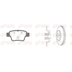 Stabdžių rinkinys, diskiniai stabdžiai REMSA 81138.21