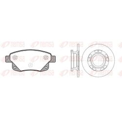 Stabdžių rinkinys, diskiniai stabdžiai REMSA 81252.00