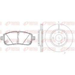 Stabdžių rinkinys, diskiniai stabdžiai REMSA 81281.00