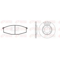 Stabdžių rinkinys, diskiniai stabdžiai REMSA 8129.00