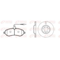 Stabdžių rinkinys, diskiniai stabdžiai REMSA 81292.00