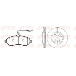 Stabdžių rinkinys, diskiniai stabdžiai REMSA 81292.01