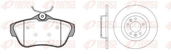 Stabdžių rinkinys, diskiniai stabdžiai REMSA 81299.00