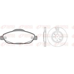 Stabdžių rinkinys, diskiniai stabdžiai REMSA 81323.00