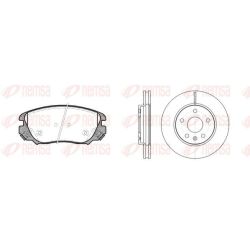 Stabdžių rinkinys, diskiniai stabdžiai REMSA 81385.00
