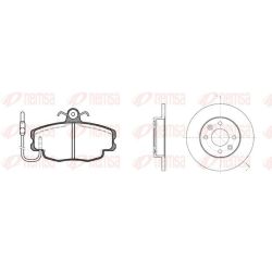 Stabdžių rinkinys, diskiniai stabdžiai REMSA 8141.00