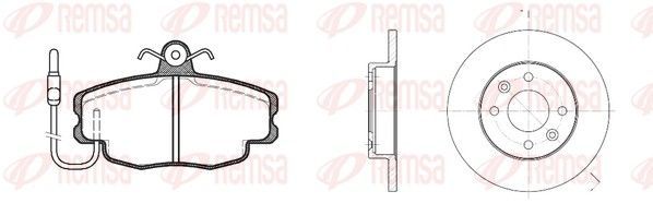 Stabdžių rinkinys, diskiniai stabdžiai REMSA 8141.00