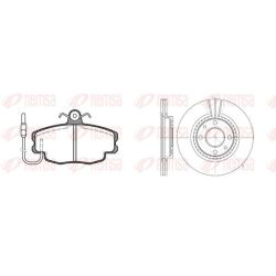 Stabdžių rinkinys, diskiniai stabdžiai REMSA 8141.02