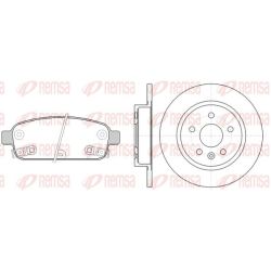 Stabdžių rinkinys, diskiniai stabdžiai REMSA 81432.00
