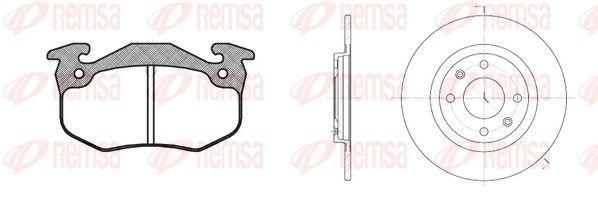 Stabdžių rinkinys, diskiniai stabdžiai REMSA 8144.00