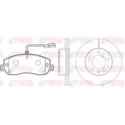 Stabdžių rinkinys, diskiniai stabdžiai REMSA 81449.00