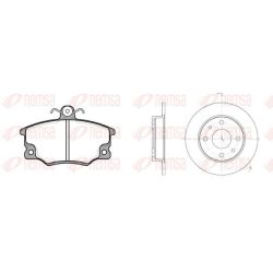 Stabdžių rinkinys, diskiniai stabdžiai REMSA 8146.00