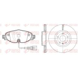 Stabdžių rinkinys, diskiniai stabdžiai REMSA 81515.00