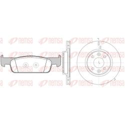 Stabdžių rinkinys, diskiniai stabdžiai REMSA 81540.00