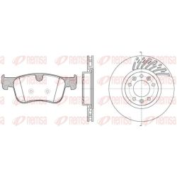 Stabdžių rinkinys, diskiniai stabdžiai REMSA 81580.00