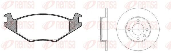Stabdžių rinkinys, diskiniai stabdžiai REMSA 8171.02