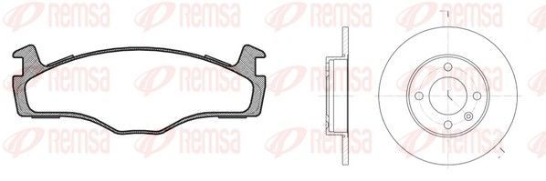 Stabdžių rinkinys, diskiniai stabdžiai REMSA 8171.03