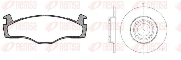 Stabdžių rinkinys, diskiniai stabdžiai REMSA 8171.04