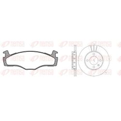 Stabdžių rinkinys, diskiniai stabdžiai REMSA 8171.05