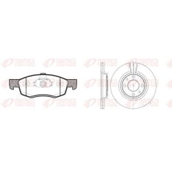Stabdžių rinkinys, diskiniai stabdžiai REMSA 8172.01