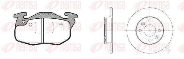Stabdžių rinkinys, diskiniai stabdžiai REMSA 8192.08