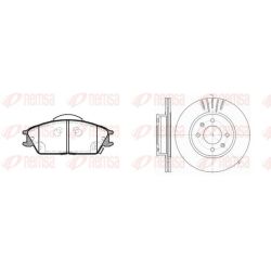 Stabdžių rinkinys, diskiniai stabdžiai REMSA 8224.01